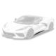 EOS C8 Corvette Z06 Conversion Side - Hydro Carbon Fiber, C8 Corvette Stingray
