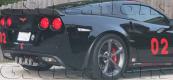 C6 Corvette Crystal Clear Diamond Cut Rear Side Markers