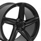 C8 Corvette Stingray and Z51 Models 20x11 SATIN Black 5 Spoke Rim, Reproduction, Single 