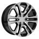 OE Wheels CV99 20x9 6x139.7 31et Gloss Black Machined Wheel
