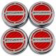 C8 Corvette Stingray Carbon Fiber Cap Cover 4pc Kit Stainless Steel