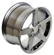 C6 Corvette Early Style Wheels 18x9.5 Chrome Fitment for C5/C6 Corvette, Pair with Chrome Lugs 