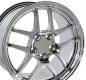 C5 Z06 Corvette Chrome 17x9.5 / 18x10.5 Set, Fitment for C5 Corvette with Chrome Lugs 