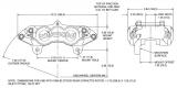 1965-1982 Corvette C2/C3 Wilwood D8-4 Rear Brake Caliper Red