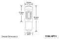 1156 LED Bulb HP11 LED Amber Pair Diode Dynamics