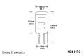 194 LED Bulb HP3 LED Warm White Pair Diode Dynamics