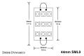 44mm SML9 LED Bulb Amber Single Diode Dynamics