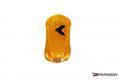 2020-27 C8 Corvette All Models Carbon Fiber Key Cover Car Shape, Silver