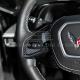 EOS C8 Corvette Dry Carbon Fiber Steering Wheel Trim Cover w/ Collison Button