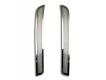 2014 C7 Corvette Stingray Rear Valance Vent Grilles Matrix Series Alumi-Steel 2Pc Polished