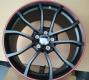 2012 Corvette Centennial Wheels GM OEM Black Cup Wheel w/ Red Stripe - RUR