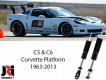 1997-2013 C5 or C6 Corvette JRi Adjustable Shocks SET W/Out Spring Hardware w/ Bayonet Top