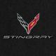 C8 Corvette Floor Mats, Lloyds Mats with C8 Crossed Flags & Stingray Script