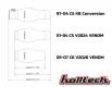 Halltech KILLER BEE / VENOM Replacement Bridge only - Discounted KEVLAR