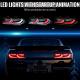 CHEVROLET CAMARO TAIL LIGHT (C8 DESIGN) BLACK HOUSING  CLEAR LENS