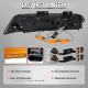 CHEVROLET CAMARO TAIL LIGHT (C8 DESIGN) BLACK HOUSING  CLEAR LENS
