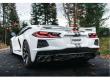2020-2021 Corvette C8 T304 Stainless Steel 3 in Cat-Back Quad Split Rear Exit w/ Carbon Fiber Tips MBR