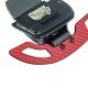 EOS C8 Corvette Carbon Fiber Steering Wheel Magnetic Paddle - Red Carbon Fiber