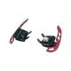 EOS C8 Corvette Carbon Fiber Steering Wheel Magnetic Paddle - Red Carbon Fiber