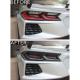 Corvette Rear Tail Light Molded Rear Blackout Smoked Covers, C8 Stingray, Z51