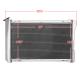 Chevrolet Camaro 82-92 V8 3 Row Radiator With Fan Shroud