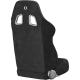 Corbeau A4 Racing Seat, Black Microsuede Wide, S60091WPR