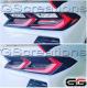 2020+ C8 Corvette Rear Tail Light Reflector / Brake/ Reverse light / Turn Signal Blackouts Smoked Covers