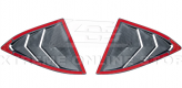 20-26+ C8 Corvette Carbon Fiber Quarter Window Louvers (Coupe) - EOS