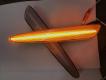 2005-14 Chevy Corvette C6 LED Side Marker Light, Front / Rear Amber / Red w/ SMOKED Lens, Set of 4