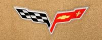 C6 Corvette Floor Mat Set  w/ Emblem : C6/Z06/ZR1 2013.5 Style