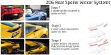 2014+ C7 Corvette Z06 / Grand Sport ACS Rear Spoiler Stage 3 Wicker Conversion Kit