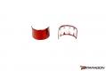 CCS C8 Corvette Red Carbon Fiber 12 Oclock Steering Wheel Trim, Red