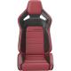Corbeau Sportline  Racing Seat, RRX Black Vinyl, Burgundy Vinyl, 55080PR, PAIR