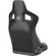 Corbeau Sportline  Racing Seat, RRB Black Vinyl / Carbon Diamond Black Stitch, 84912PR