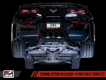 C7 Corvette Stingray, Grand Sport, Stingray, Rear Exhaust System w/AFM Track Valve-Back Exhaust w/Blk Tips