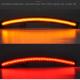 2014-19 Chevy Corvette C7 LED Side Marker Light, Front / Rear Amber / Red w/ Smoked Lens, Set of 4