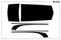 Camaro 2014 SS Custom Single Hood Stripe, Deck Lid Kit