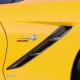 Corvette C7 Z51 Badge/Emblem, Domed, Carbon Fiber Look: C7 Stingray Z51
