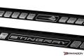 C8 Black Billet Strut Tower Bars, GM Z06 Script, No Reservoir Bracket