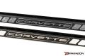 C8 Black Billet Strut Tower Bars, GM Z06 Script, No Reservoir Bracket