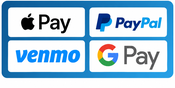 Apple Pay, PayPal, Venmo, Google Pay